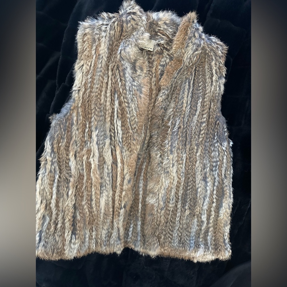 Ecru Fur Vest